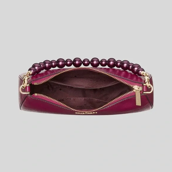 NWT- KATE SPADE Madison Faux Pearl Convertible Crossbody Bag Dark Raspberry